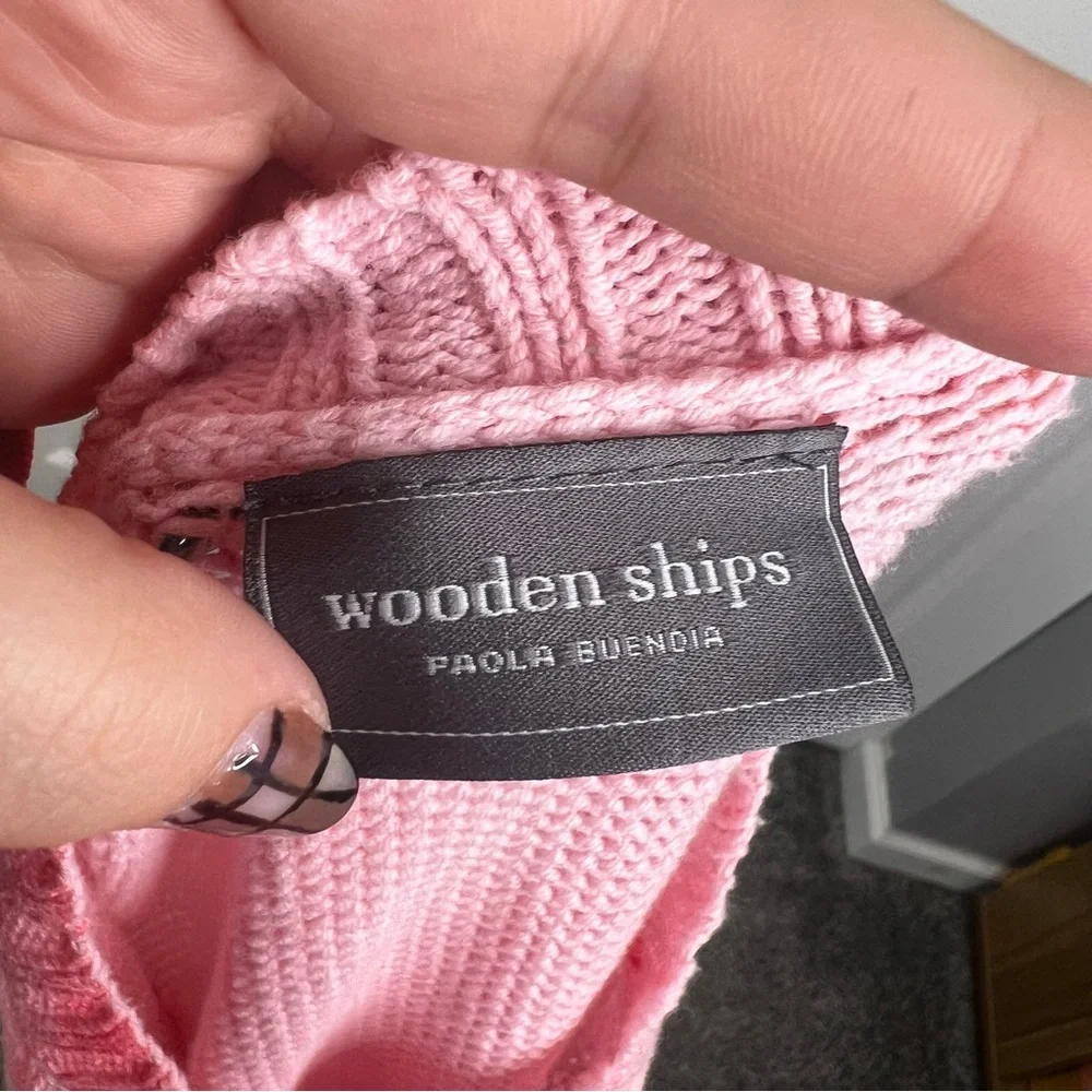 Sz S/M Wooden Ships NWOT $135 MSRP  Pink Tie Dye Sweater - Picture 7 of 8